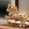 Bo Xin Yun 24K Gold Horse Zodiac Freshwater Pearl Brooch - Elegant Equestrian Wear or Birthday Gift