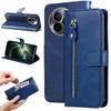For Xiaomi Redmi K80 Ultra 5G PU Leather Cases with Zipper Pocket Wallet Phone Cover Stand