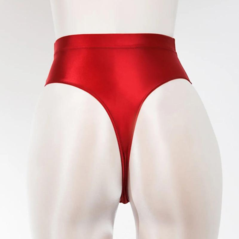 

Женские блестящие шорты из лакированной кожи с высокой эластичностью - Сексуальная одежда для выступлений Small красный