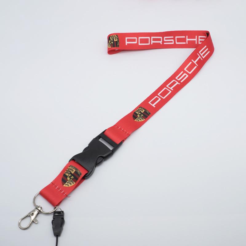 Smycz Brelok Logo Samochodu Karta Pracownicza Smycz do Zawieszenia na Szyję Brelok Do Porsche 918 911 718 Taycan Panamera Cayenne Boxster Cayman