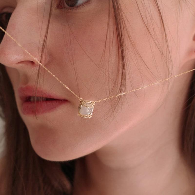 Clemence Jewelry Solid Lace Necklace