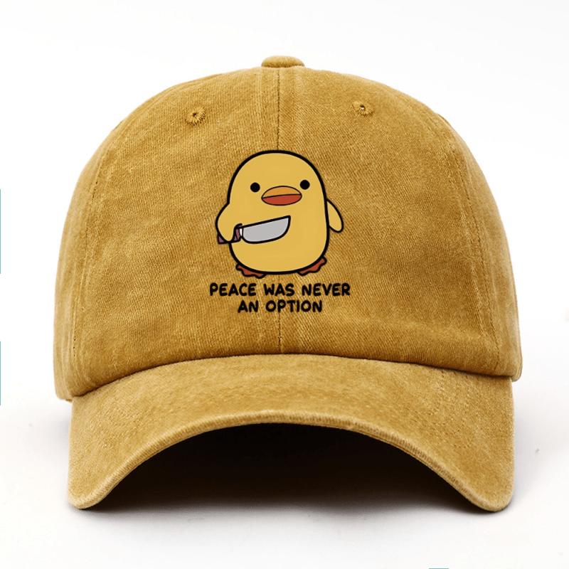 

Yellow Duck Letter Printed Baseball Hat For Men And Women, Adjustable For Travel, Sunscreen, Lightweight,Breathable, Comfortable Adjustable