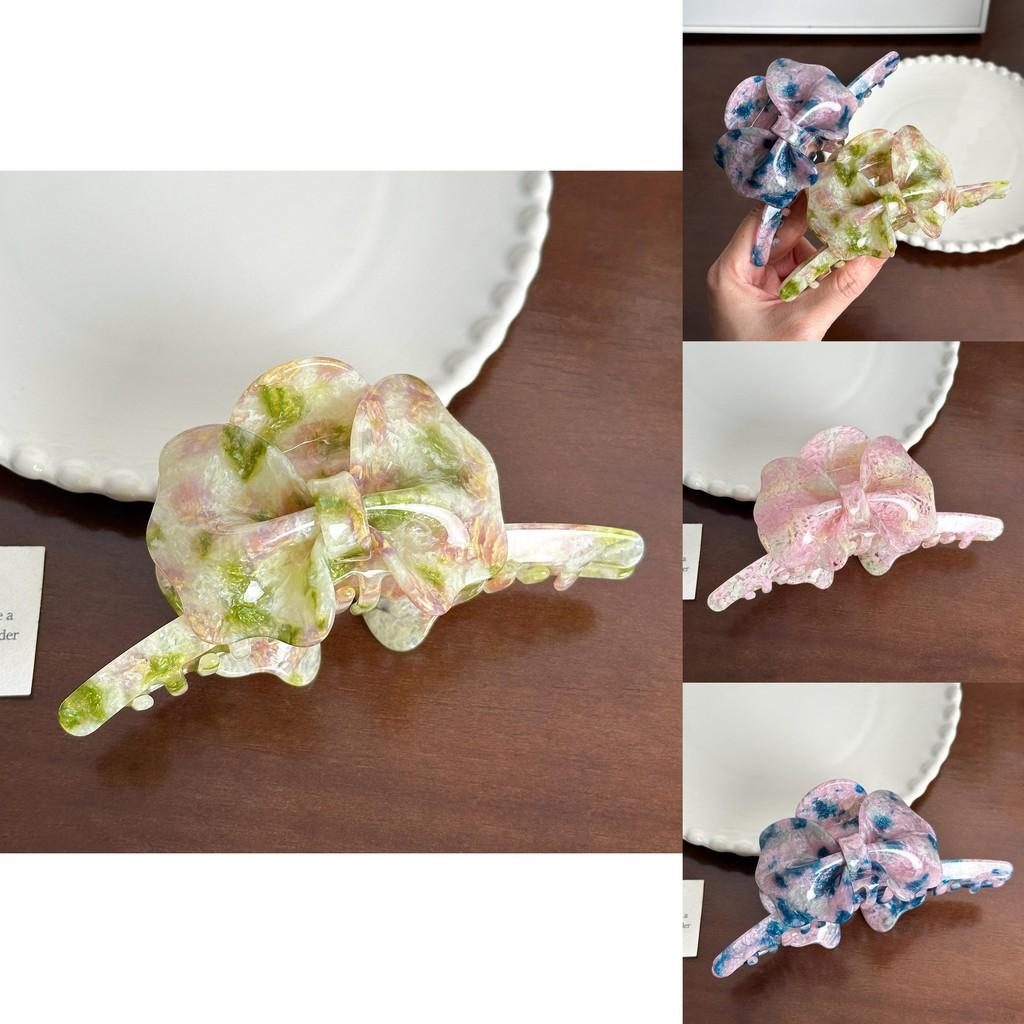 Fashionable 13cm Acetate Hair Claw Clip With Beautiful Bow For Everyday Use