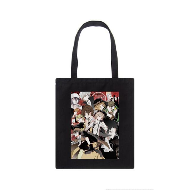 Bungo Stray Dogs taška přes rameno Nakajima Atsushi dámská ležérní Tote hip-hop y2k nákupní tašky Japonská anime plátěná taška dazai osamu