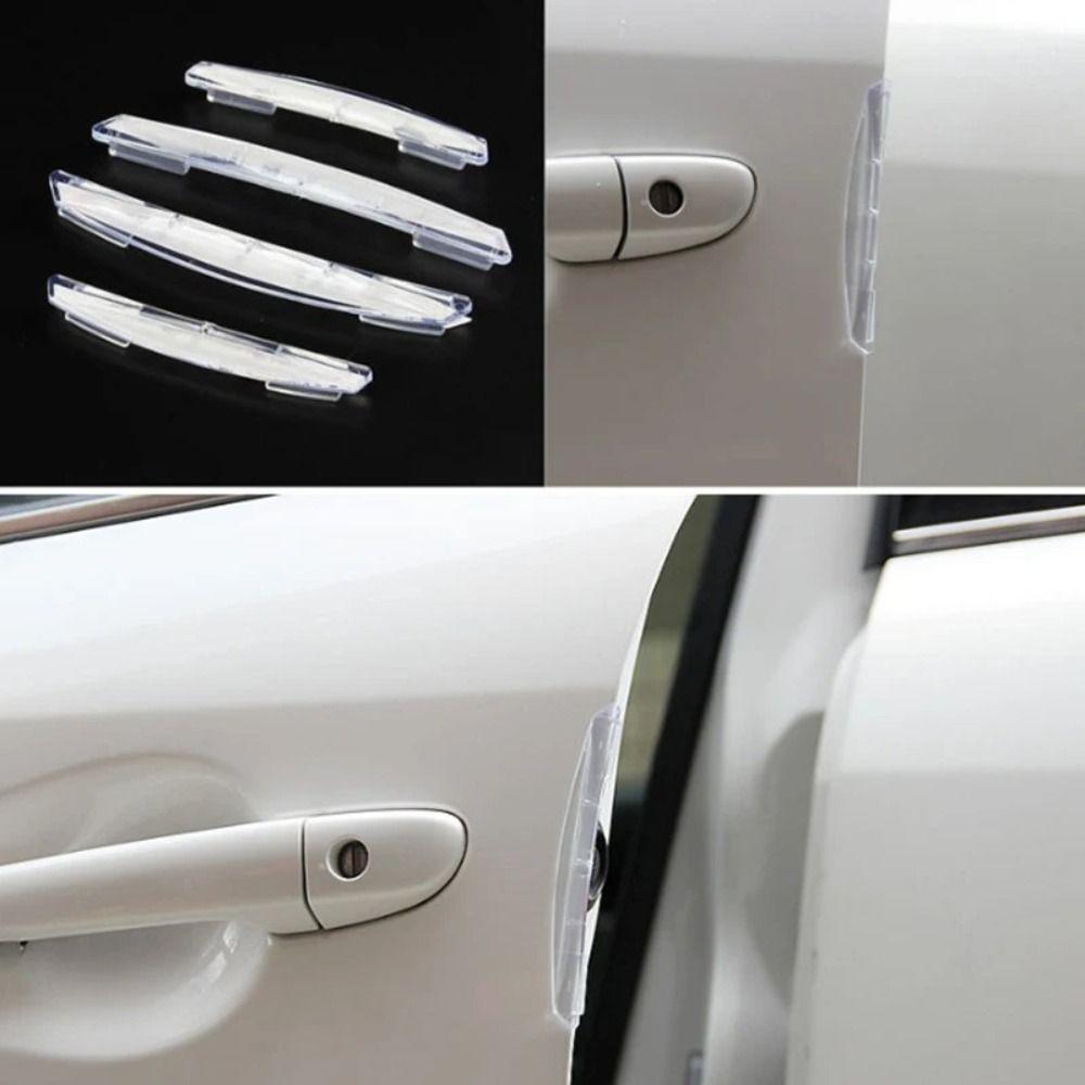 4Pcs Universal Car Anti-scratch  Rubber Strip Decorative Car Door Edge Guards  Car