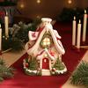 Unique Christmas Gift for Family Snow House Incense Burner, Backflow Holder, Holiday Tabletop Decorations Home Festive Xmas Desktop Figurine
