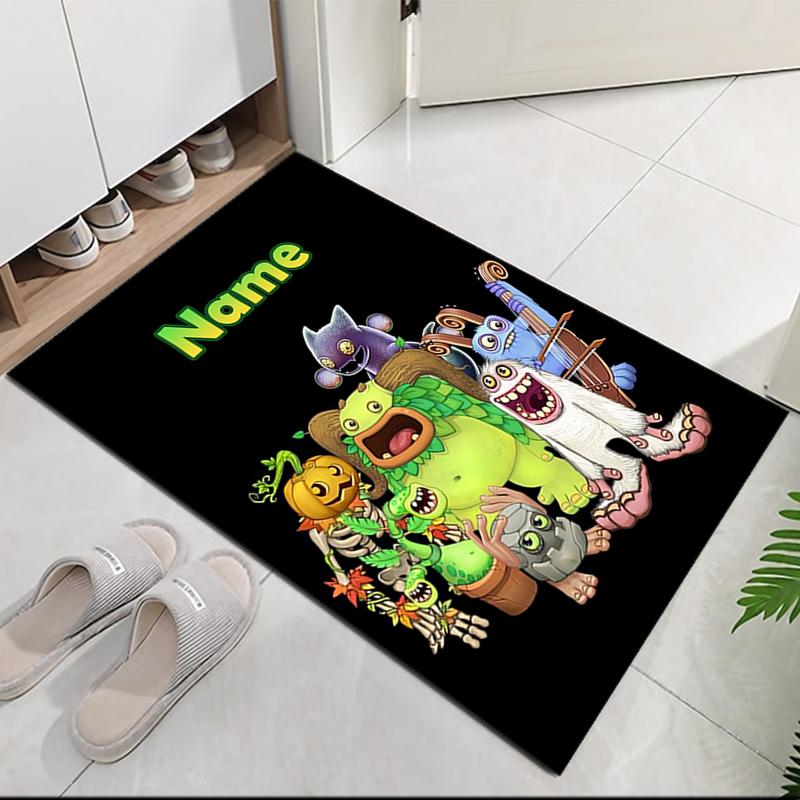 Tappeto Stampato Personalizzato My Singing Monsters Playground, per Sedia da Ufficio Soggiorno Camera da Letto Cucina Decorazioni Regali.