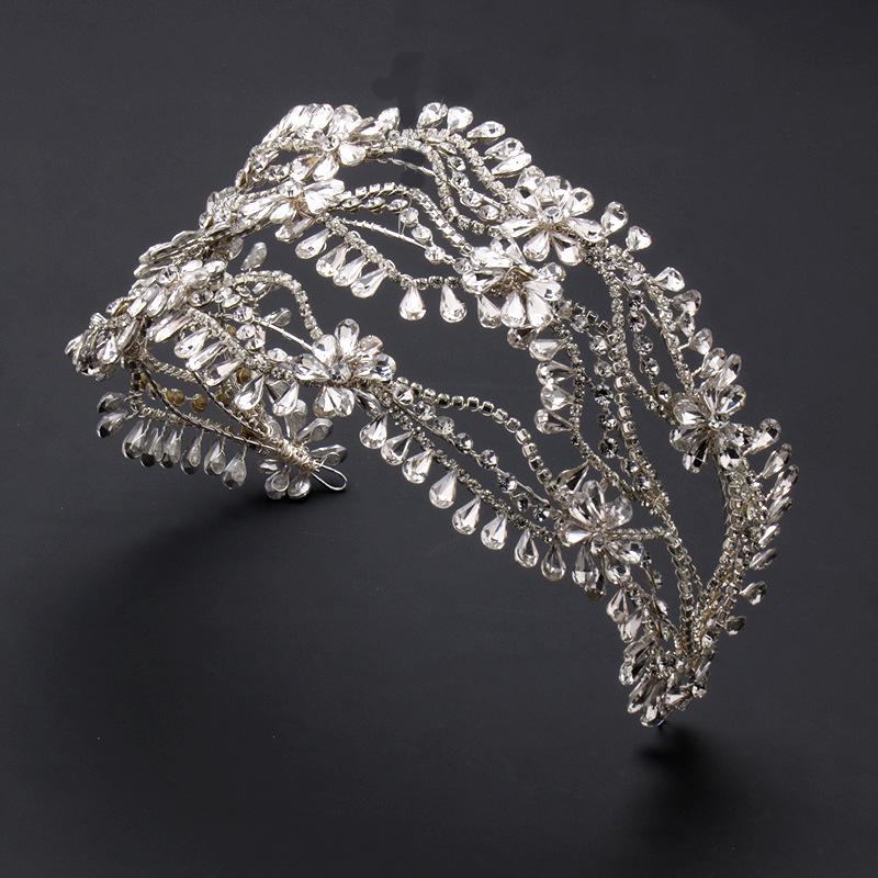 Elegant Water Drop Wedding Headwear - European American French Style Bride Accessories