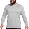 Nike Dri-FIT Legend Logo Print Comfort Crew Neck Long Sleeve T-Shirt Men Tops Gray DX0993-063