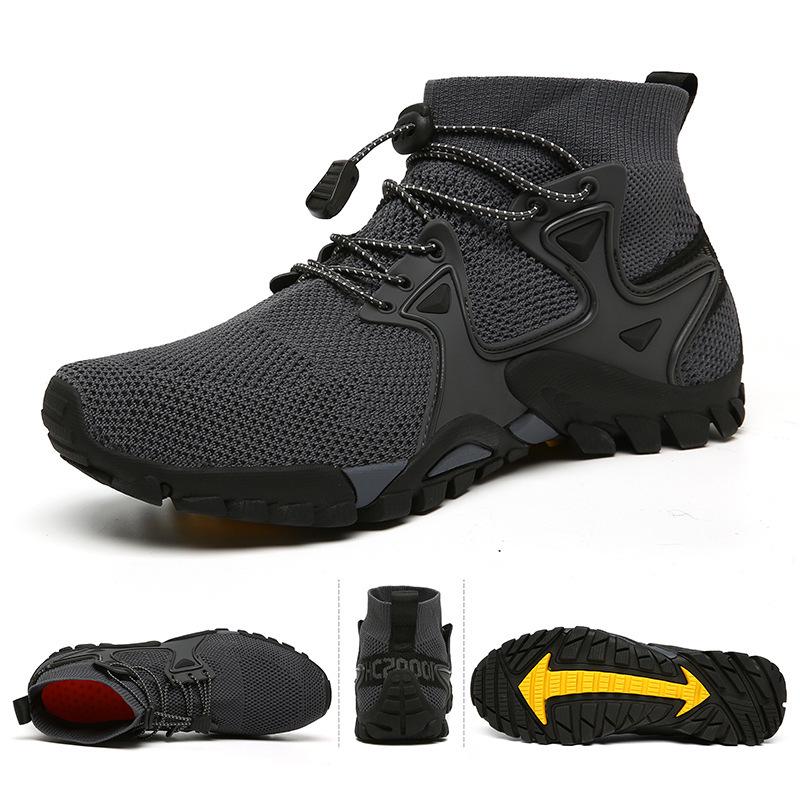 Breathable Non-Slip Hiking Boots for Men & Women - Wear-Resistant Wading Shoes for Fishing & Camping