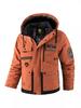 Men's Thickened Waterproof Hooded Cotton Coat - Outdoor Winter Warm, Plus Size Jacket