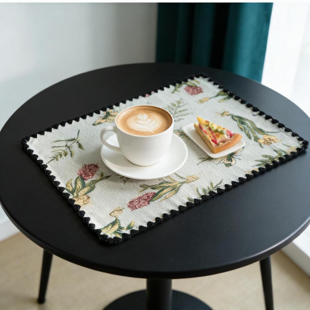 Cotton Linen Table Mats 12 x 18 Inch Washable Durable Easy Clean for Dining Table Kitchen Home Party Festival Decor Rectangular Farmhouse Placemats