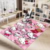 1PC Pink Cute Kitty Flannel Blanke Carpet Ultra Soft, Thick & Absorbent, Non Slip Machine Washable Mat for Entryway