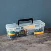 Portable Transparent Hardware Tool Box Multifuntional Empty Toolbox Plastic Parts Box Tool Organizer Household Tool Storage Box