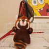 Cute Cartoon Raccoon Pendant Plush Toy Keychain Charm