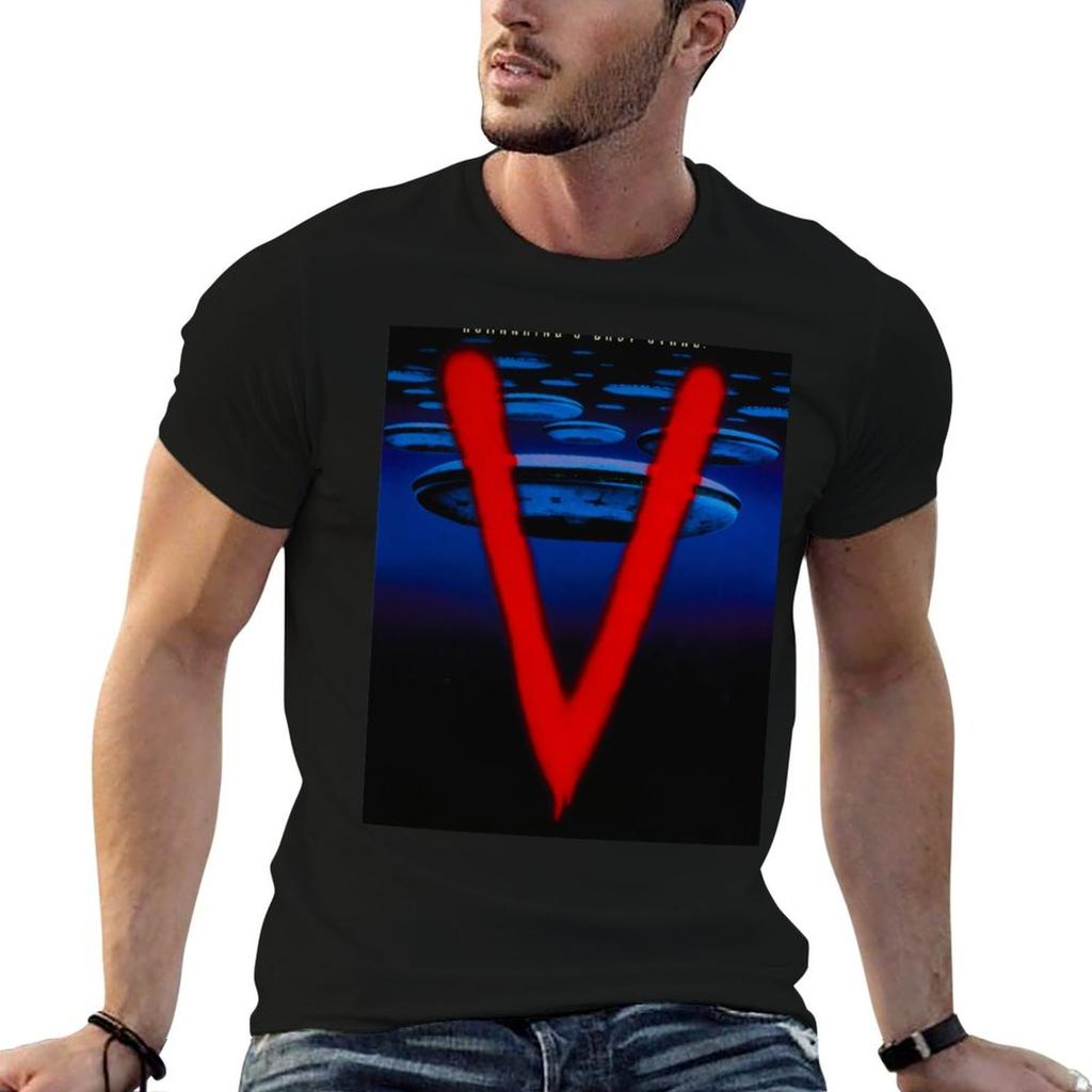 V: The Original Miniseries T-Shirt Everyday Wear Basic Short Sleeve Top