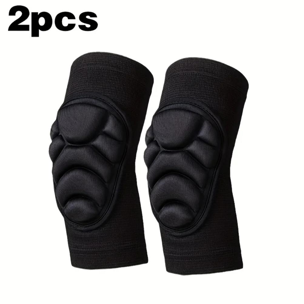 2 Stück Anti-Kollisions-Ellenbogenprotektoren für Sport - EVA-Schaumstoffschutz, Rutschfestes Design für Tanz, Radfahren & Outdoor (Schwarz)