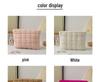 Trendy Women's Solid Color Pleated Makeup Clutch: Versatile, Fashionable, Stylish Plaid Bag