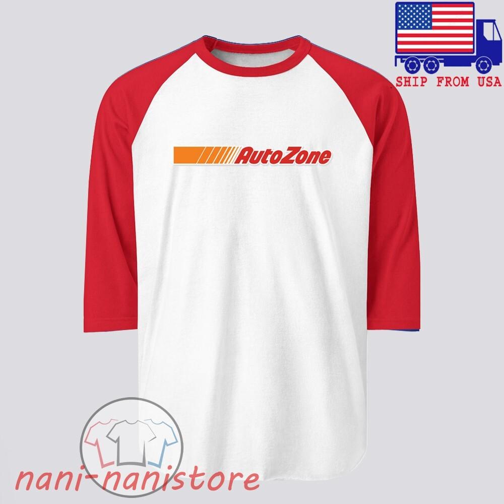 Auto Zone Autozone Store Men#039;s Raglan Red Size S2XL Unisex T-Shirt XXL