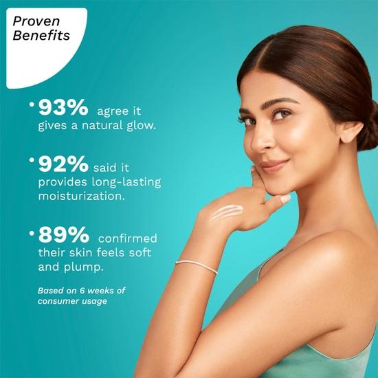 Pilgrim Spanish Squalane & Niacinamide 400 ML Glow Body Lotion | 48 H Moisturization | Non-greasy Formula | For All Skin Types