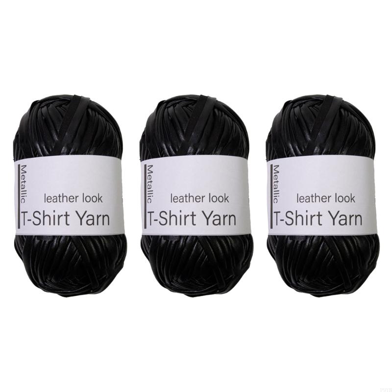 3 Rolls Metallic Weaving Cord Ribbon 32.8Yard Each Roll Metallic Knitting Thread Yarn For Handmade Bag and Sewing P9YB
