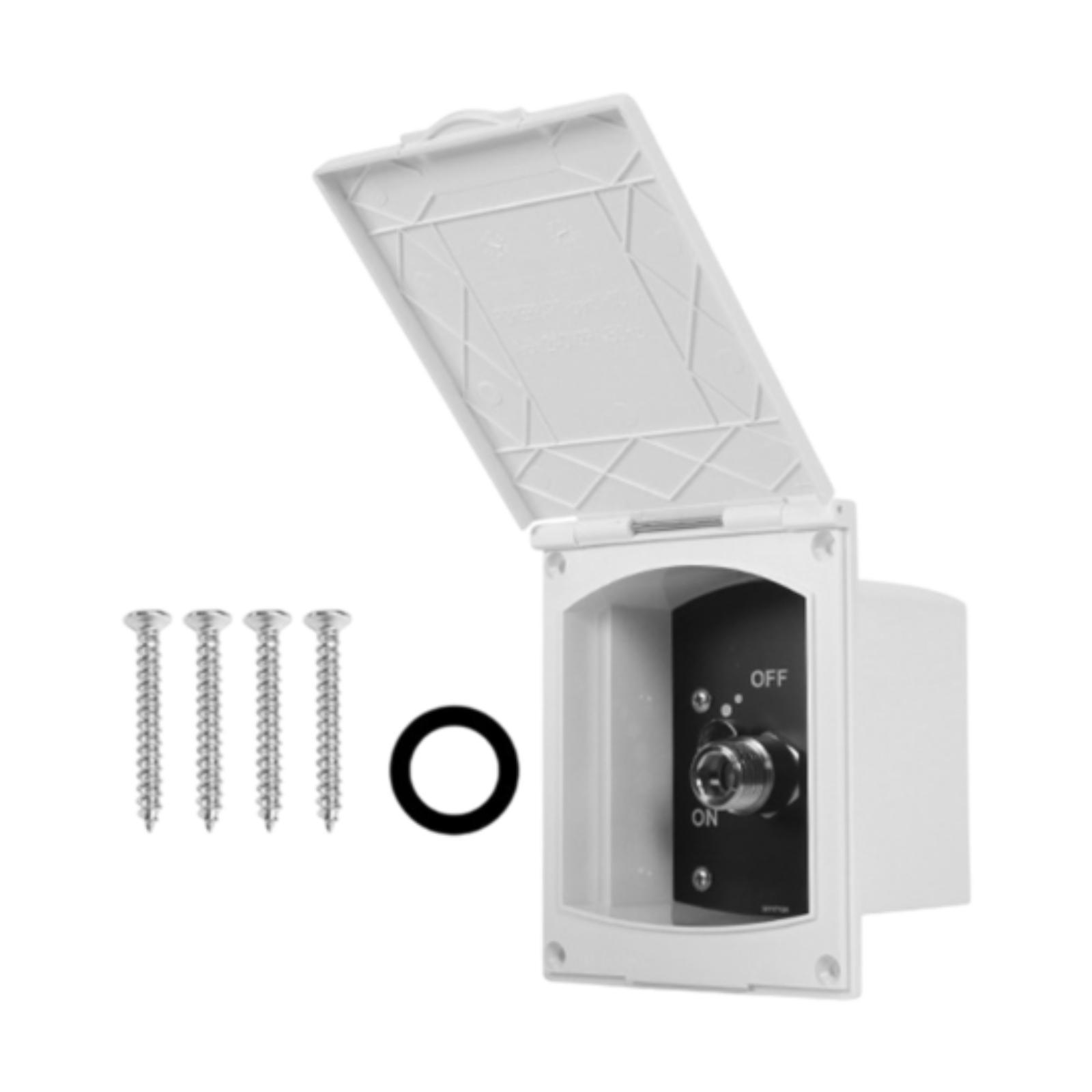 

Generic RV Exterior Shower Box Kit Modification Accessories Adjustable Water белый