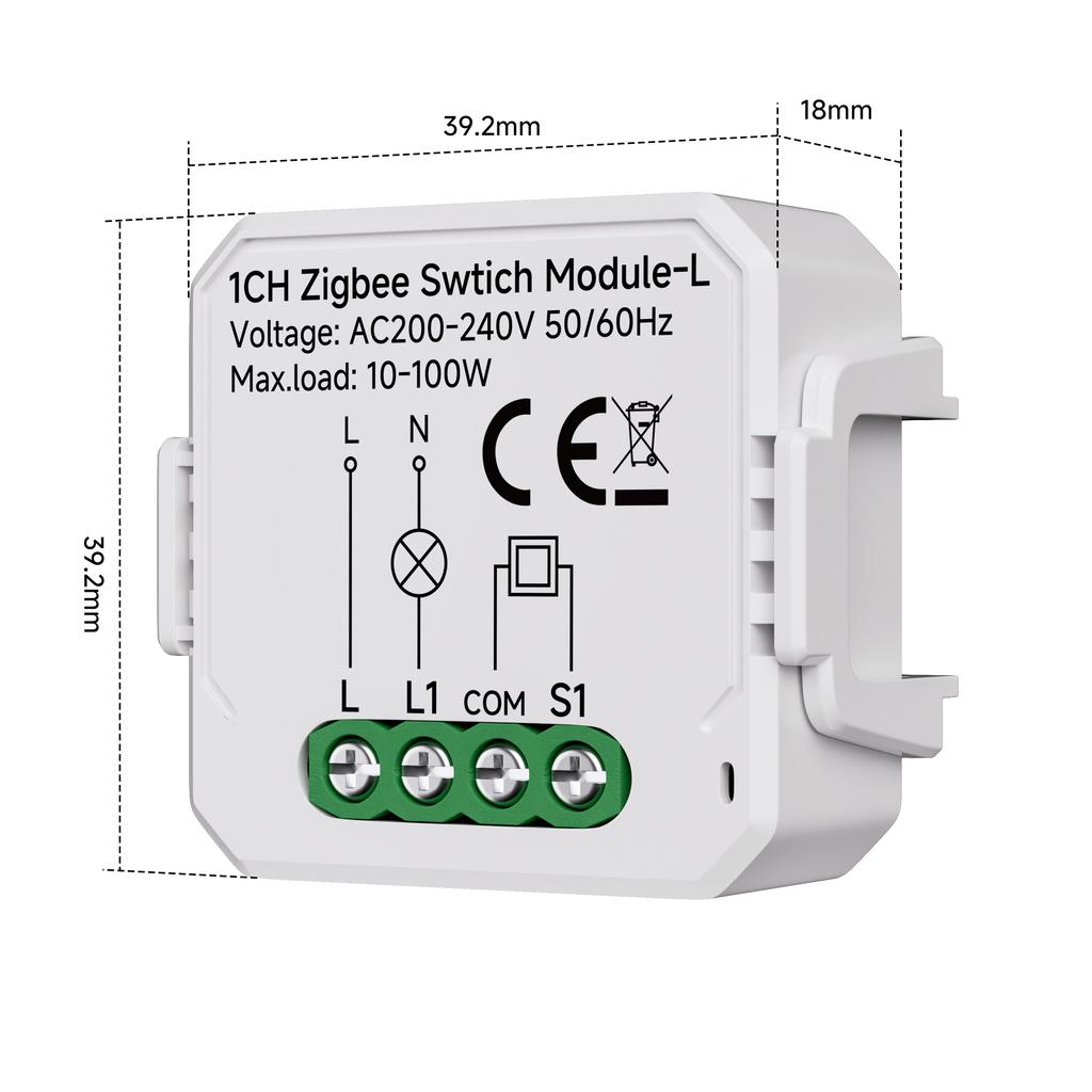 Tuya Zigbee/WiFi Smart Switch Module, Remote Control Wall Switch for Smart Home Automation