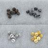 50pcs New 4mm Round Shape Buttons DIY Mini Ultra-small Buckles Metal Shoes Buckles 1/6 Clothing Buckles Accessories