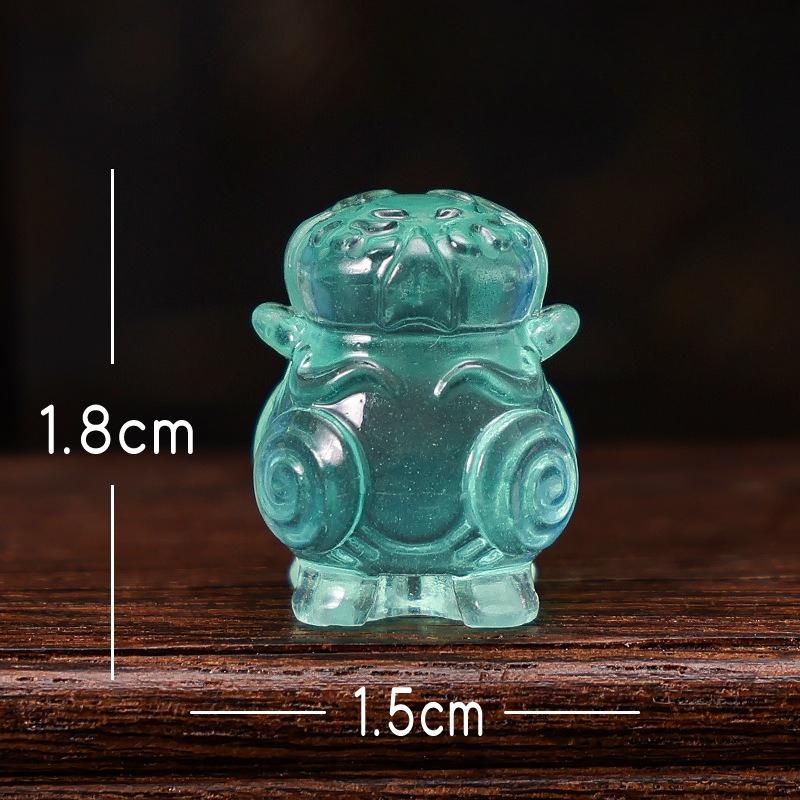 Micro-landscape Ornaments, Luminous Simulation Bronze Wares, Car Garden Landscaping Resin Craft Decorative Small Ornaments