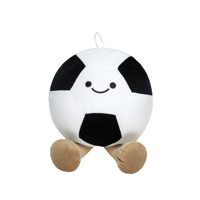 Cute Cute Expression Football Doll Plush Toy Football Doll Girls Bag Keychain Pendant Rag Doll