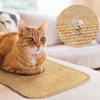 J0MC 2PCS Sisal Cats Scratching Pad Natural Fiber Pet Scratcher Wall Furniture Protector