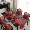 Long Table Cover Plaid Pattern Tablecloth Household Christmas Table Runner  Banquet