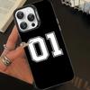 Number Football Phone Case For IPhone 16 15 14 13 12 11 Pro Max X XR XSMAX 8 7 Plus Matte Shockproof Back Cover