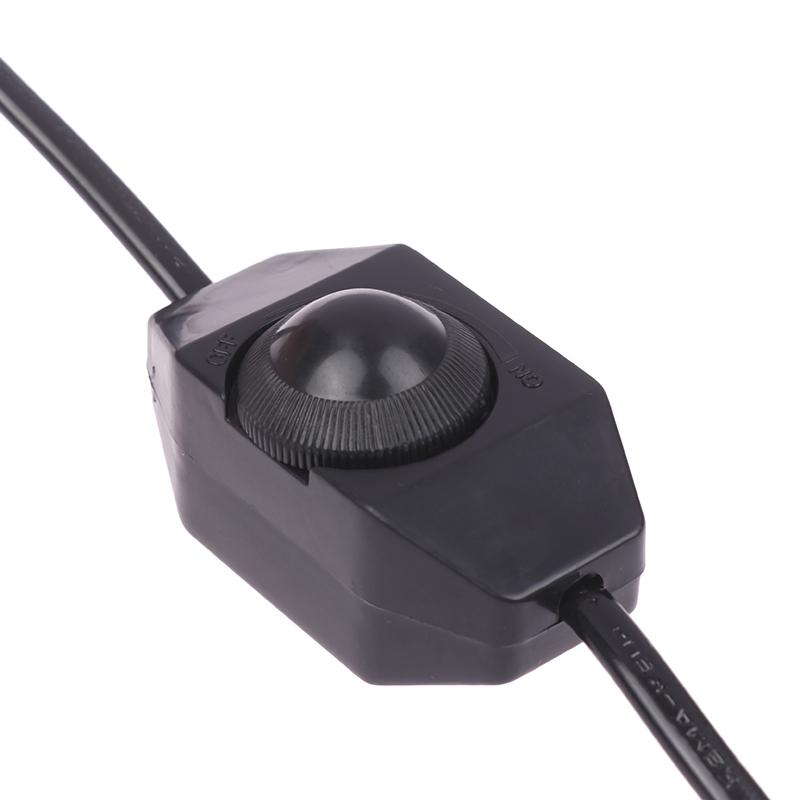 1,8M skjøteledning med dimmer Eu-plugg Kontrollbryter Strømkabel Ledning Eu-plugg For bordlampe 220V Elektrisitetsledning