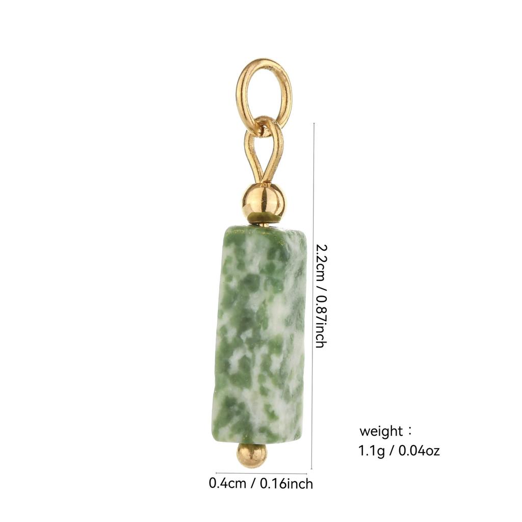 Handmade 18k Gold Electroplated Natural Stone Bead Earrings