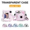 [Film Lab] Instax Mini 13 Transparent Case Camera Protective Case with Strap and Stickers CAA102