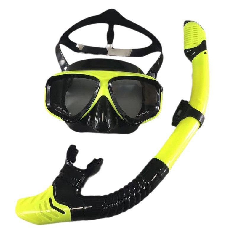 Adult Unisex Scuba and Snorkel Set with Myopia Dive Mask