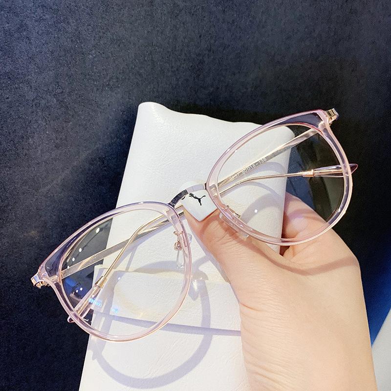 Luxury Anti Blue Light Glasses Women Round Frame Ultralight Fashion Nearsighted Eyewear Elegant Female Computer Glasses