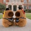 25 CM Cute Stuffed Animal Cartoon Design Doctor Hat Capybara  Gift Giving