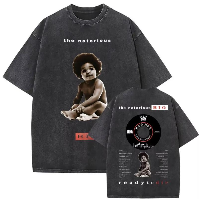 The Notorious Big Je To Všechno Byl Sen Grafické Vintage Vybledlé Tričko Hip Hop Rapper Biggie Smalls Trička Unisex Nadměrné Tričko