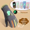 Cartoon Full Finger Gloves Nightlight Snowboard Mittens Fashion Children Ski Gloves  Outdoor Sports