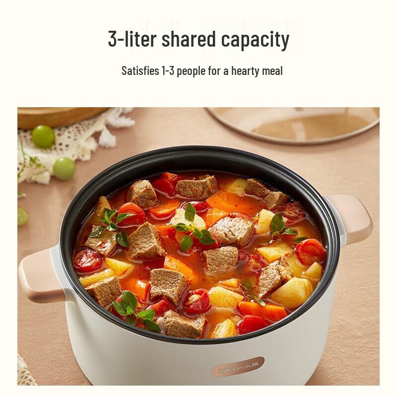 BEAR 3L Multi-functional Electric Cooking Pot CN Plug (adapter Included)