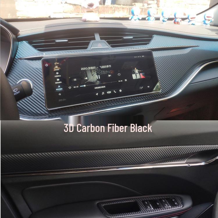 Samolepky z uhlíkových vláken na řadicí páku a konzoli pro Geely Binrui 18-19