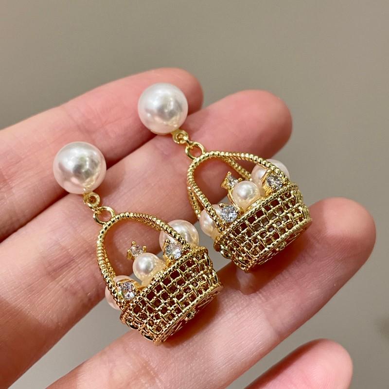 Vintage Black Series Stud Earrings 925 Silver Needle Minimalist High-End Personality Accessories for Women