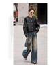Women's 2025 Sheepskin Leather Jacket: Short, Round Neck, Petite Versatile, Trendy Coat