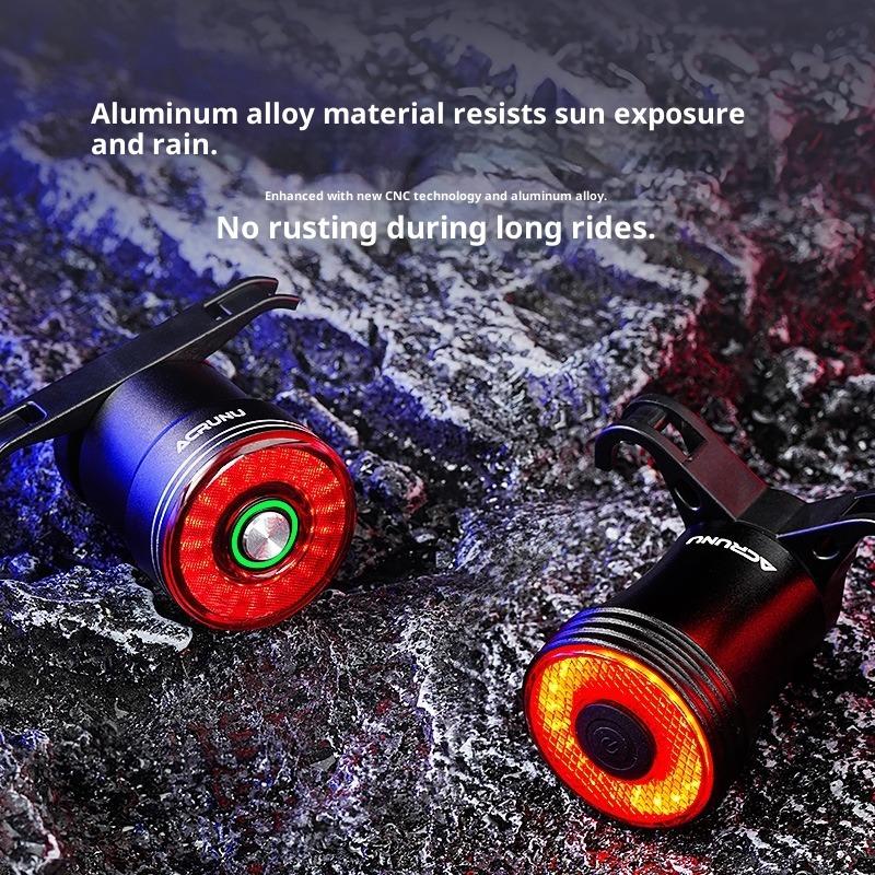 Bicycle Intelligent Induction Brake Tail Light Road Car Warning Light Outdoor Bicycle Light Sensing Riding Light