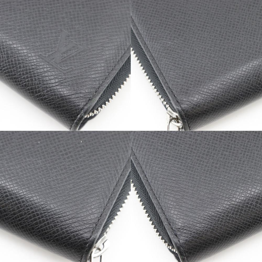 LOUIS VUITTON Zippy Organizer NM Purse M30056 Noir black Taiga mens Used