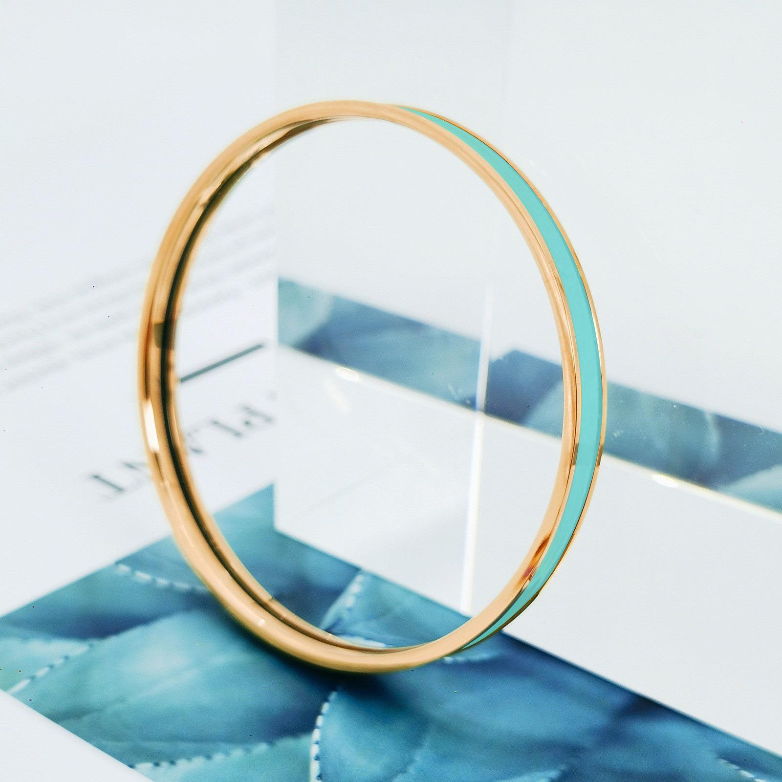 

H Круглый браслет с закрытым горлом, эмалированный цветной