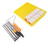 Farbroller-Set Multifunktion mit 1,2 m Edelstahl-Verlängerungs-Abnehmstielgriff für Wand Decke