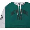 New Era FW23 MLB New York Yankees Embroidered Color Block Pullover Hoodie Vintage Unisex hoodies Dark-Green 14112295